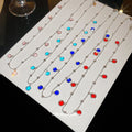 Round Crystal Charm Necklaces in Four Bright Colors view 1