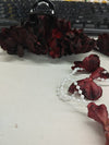 Red Floral Tassels
