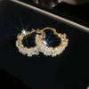 Gold Crystal Hoop
