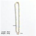 Eleven Color Abacus Bead Necklaces With Round Carabiner Clasps view 12