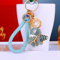 Jeweled Octopus Keychains with Fortune Cords and Loose Heart Loops view 9