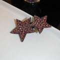 Crystal Star Hair Clips in Silver and Purple Hair Accessory view 7
