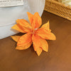 Orange Fabric Lily