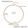 Gold B Necklace
