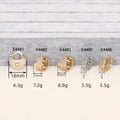 Heart Lock Leaf Filigree Huggie Ear Clips Gold Silver Styles view 4