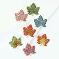 Crystal Maple Leaf Brooch in Seven Gradient Color Variations view 2