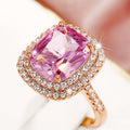 Cushion Halo Statement Ring In Nine Color And Finish Variants view 9