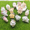 Flocked Animal Plush Keychains Lobster Clasp 13 Styles view 2