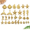 Gold-Tone Seashell Shell Charms with 15 Listed Options view 1