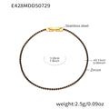 Slim Crystal Tennis Bracelet in Four Colors and Three Lengths view 9