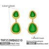 Green Glass Earrings