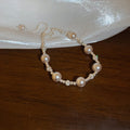 Pink Pearl Rhinestone Spacer Adjustable Bracelets 2 Styles view 7