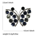 Openwork Crystal Butterfly Brooch Pin in Two Colorways view 6