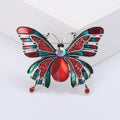 Stained Glass Effect Butterfly Brooch in Four Jewel Tones view 6