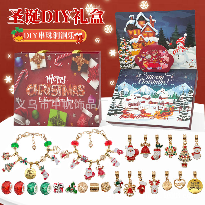 Christmas Red Christmas Theme Metal Beads with 5 Listed Options