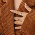 Open Adjustable Chain Link Rope Twist Ring Gold Or Silver view 6