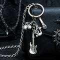 Guitar, Music Note and Drum Charm Keychains in 19 Pictured Variations for Bags and Keys view 3