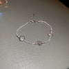 Silver Floral Links