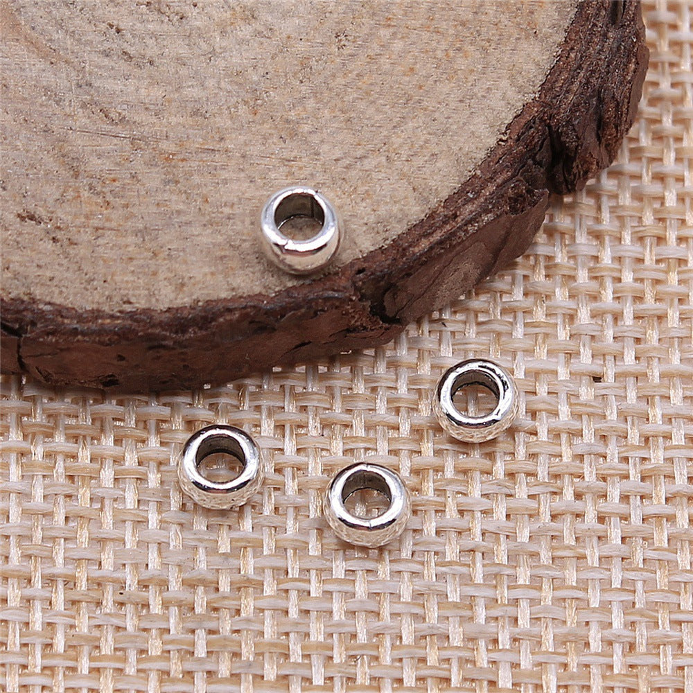 5x5x3mm 0.2g Multicolor Zinc Alloy Small Hole Spacer Beads and Washer Beads for Bracelet Necklace DIY