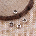 Smooth Round Metal Spacer Beads in Four Metallic Finishes view 2