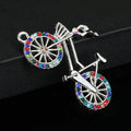 Rhinestone Bicycle Charm Pendant Gold Tone And Silver Tone Five Styles view 3