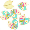 Split Heart Best Friends Enamel Charm Collection for Jewelry Making view 6