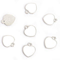 Enamel-Look Gold Silver Heart Alloy Charms in 14 Styles view 11