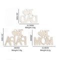 I Love Mom Dad and Papa Enamel Word Charms in Three Styles view 2