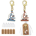 Laboratory Microscope Enamel Charm Keychain Two Colors view 1