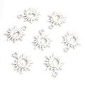 Polished Gold Silver Moon Alloy Pendant Components in 2 Styles view 4