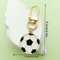 Soccer Ball Metal Clip Keychains, Eight Green Designs view 12