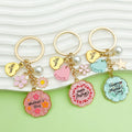 Mother's Day Charm Keychains Featuring Pink Star Across 50 Pictured Variations view 4