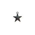Silver-Tone Star Charm Pendant Open Solid Styles Two Sizes view 5