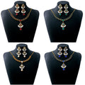 Fourteen Ornate Necklace and Jhumka Earring Jewelry Sets view 1