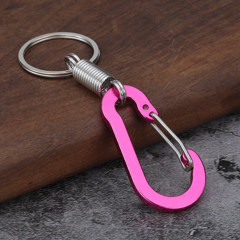 Carabiner Spring Ring Metal Keychain Men's Waist Clip Bag Hook