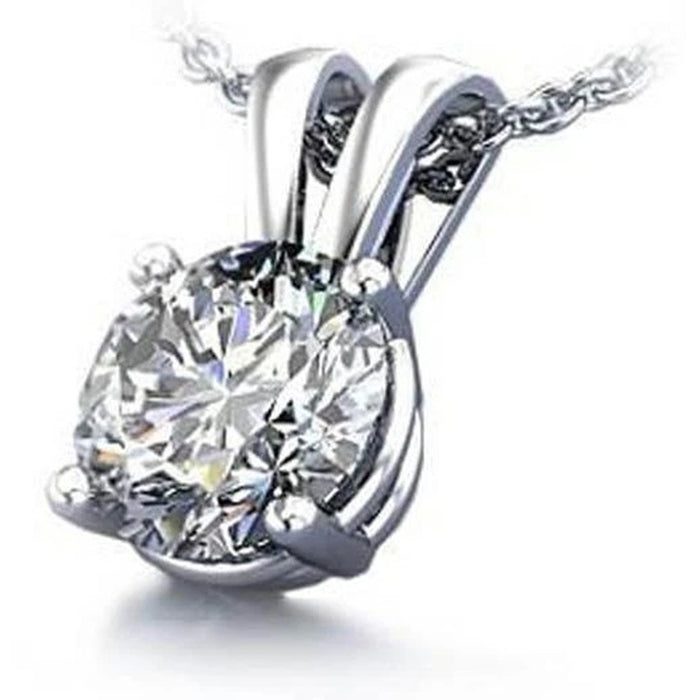 Silver Tone Assorted Clear Stone Pendant Necklaces