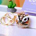 Jeweled Lion Dance Head Keychains with Fortune Loops and Loop Only Options view 12