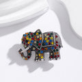 Gold Tone Silver Tone Elephant Metal Brooch Pin for Jackets and Lapels view 3
