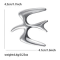 Polished Flying Swallow Brooch with Smooth Sculptural Shape view 6