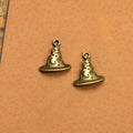 Vintage Halloween Witch Hat Charm Pendant 21x18mm