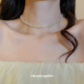 Gold Black Crystal Bead Twisted Chain Necklace Single Style view 4