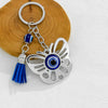Silver Butterfly Tassel