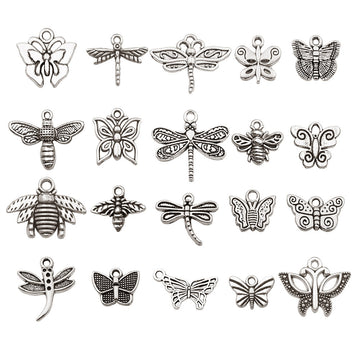 Metallic Butterfly and Bee Metal Charms with 25 Listed Options