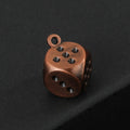 Alloy Dice Charm Pendant with Top Loop Six Color Finishes view 8