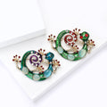 Crystal Gecko Brooch In 2 Styles With Polished Metal And Decorative Details view 3
