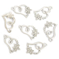 Rhinestone Heart and Star Charms in Gold and Silver Tones view 6