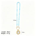 Colorful Round Bead Necklaces With Seven Novelty Gold Tone Pendants view 12