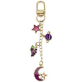 Six Purple and Blue Celestial Metal Clasp Keychain Designs view 5