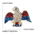Crystal Eagle Brooch With Colorful Enamel Wings in Three Styles view 7