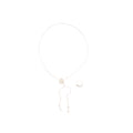 Silver Starburst Firework Y Lariat Necklace Tassel view 5